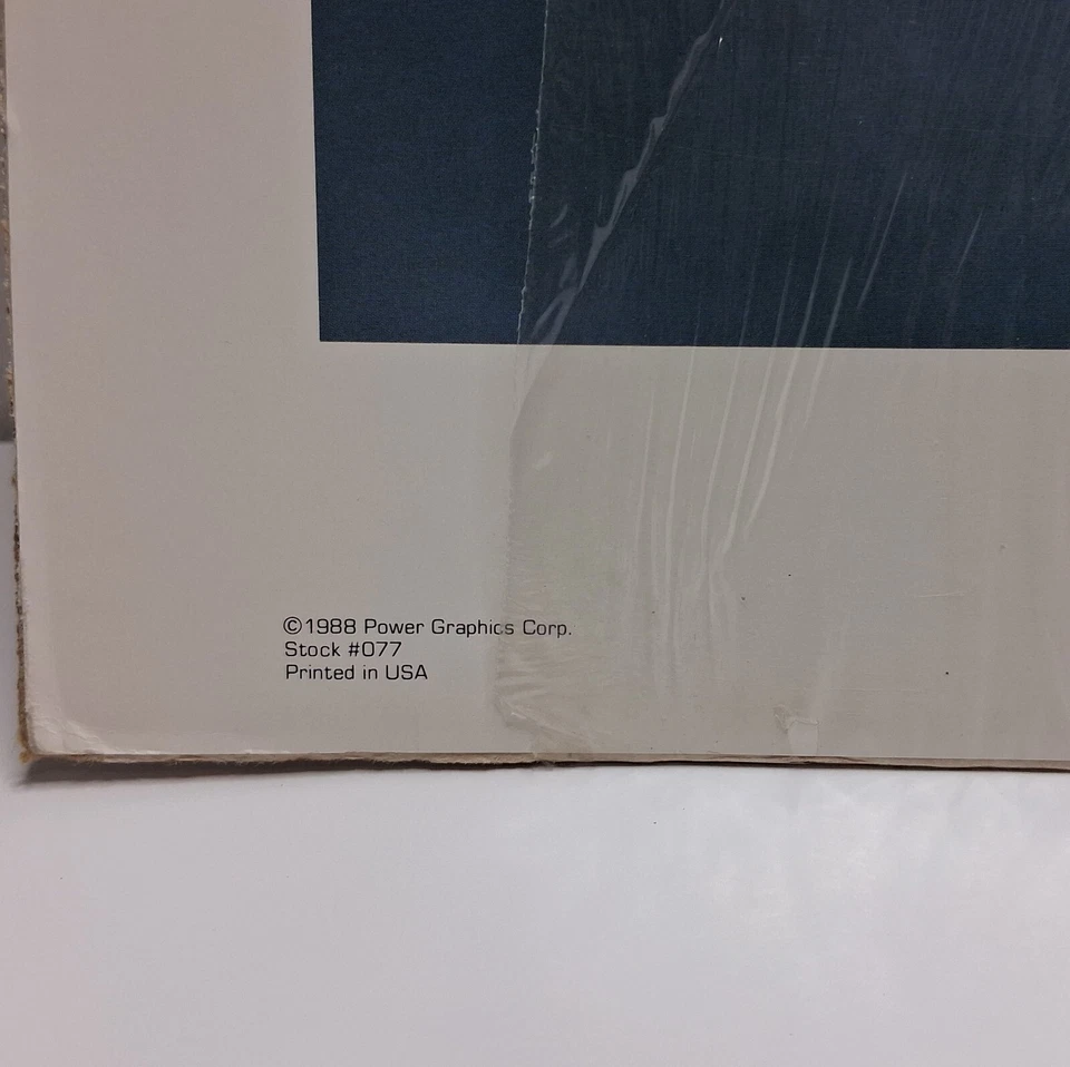 Impresión de póster artístico vintage raro de los gráficos MIG Power 1988 20x16. Foto 2 de 4