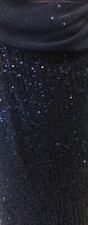 Navy Pleated Glitz Sequin Mesh Fabric By The Yard
