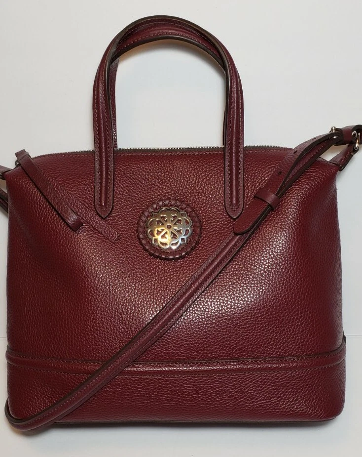 BRIGHTON FERRARA COLLECTION AUDREY CROSSBODY HANDBAG SANGRIA MINT 395