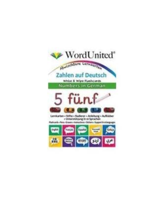 Numbers in German: Write & Wipe Flashcards
