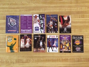 2001-02 NBA Basketball Schedule Lot Of 11 | eBay
