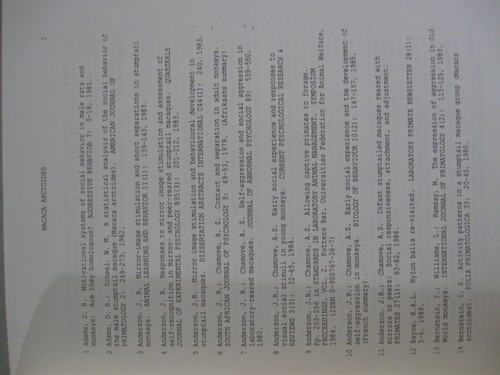 15 Primate Information Center, Baboon Gorilla Bibliography **FREE SHIPPING** - Imagen 9 de 10