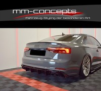 Cup Diffusor Ansatz Schwarz FüR Audi S5 F5 A5 S-Line Heckansatz Heck Splitter