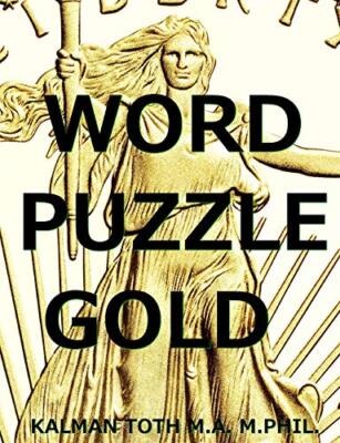 Word Puzzle Gold: Brain Database Workout, M.PHIL. 9781532827020 Free Shipping-,