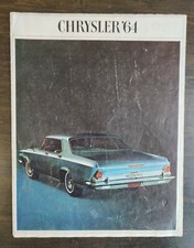 Vintage 1964 Chrysler Full Line Original Sales Brochure Booklet Catalog