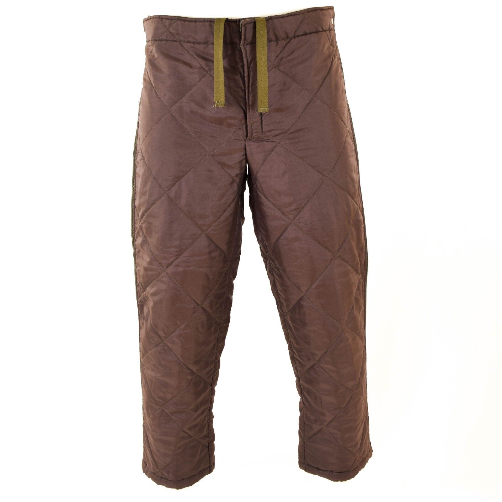 Genuine Austrian army quilted pants liners olive quilt trousers ...