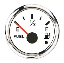 2inch 52mm Universal Gas Fuel Level Gauge Analogue Led Car Boat 240-33 Ohms