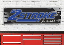BR416B 2 Takt Garage Werkstatt Banner Schild Suit Yamaha YZ Wr 85 125 250 X
