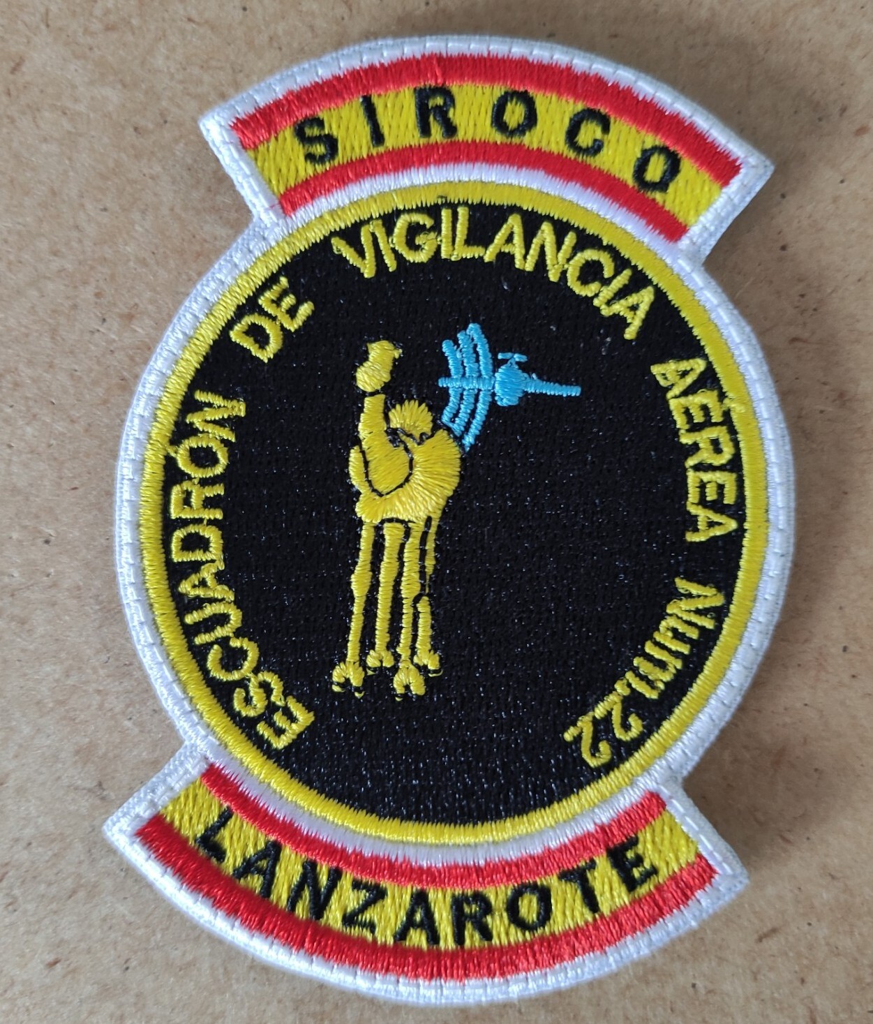 SPANISH AIR FORCE EVA N°22 SIROCO LANZAROTE PATCH PARCHE EJÉRCITO AIRE ESPAÑOL
