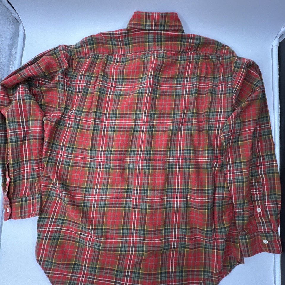 Polo Golf Ralph Lauren Red Flannel Shirt Size L U.S. Polo Assn Sweater