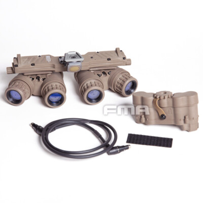 FMA GPNVG PVS18-Ensemble de Vision Nocturne Quatre Barils Quatre Yeux, Version Non Fonctionnelle, Modèle Militaire COS DulEquipment