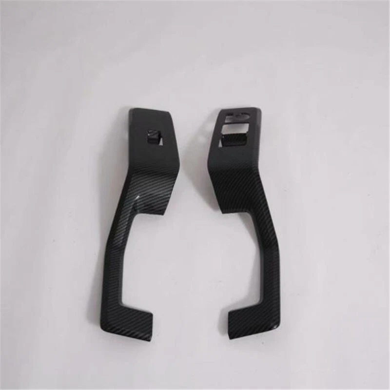 Carbon Fiber 2X Window Lift Switch Panel Cover Trim For Toyota HIACE 2019-2024 — 第 4/4 张图片