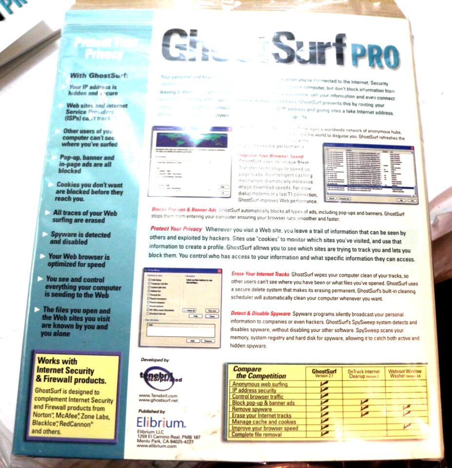Ghost surf pro PC New Sealed in box.pc 95/98/me/nt/2000/xp  Mint in Box - Image 3 of 4