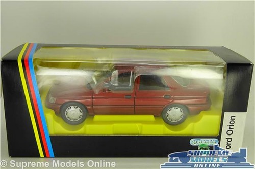 FORD ORION MODEL CAR MK3 SALOON BURGUNDY RED 1:24 1990'S DEALER SPECIAL SCHABAK - Picture 5 of 5