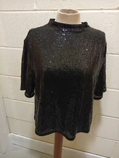H&M Black Sparkly Top
