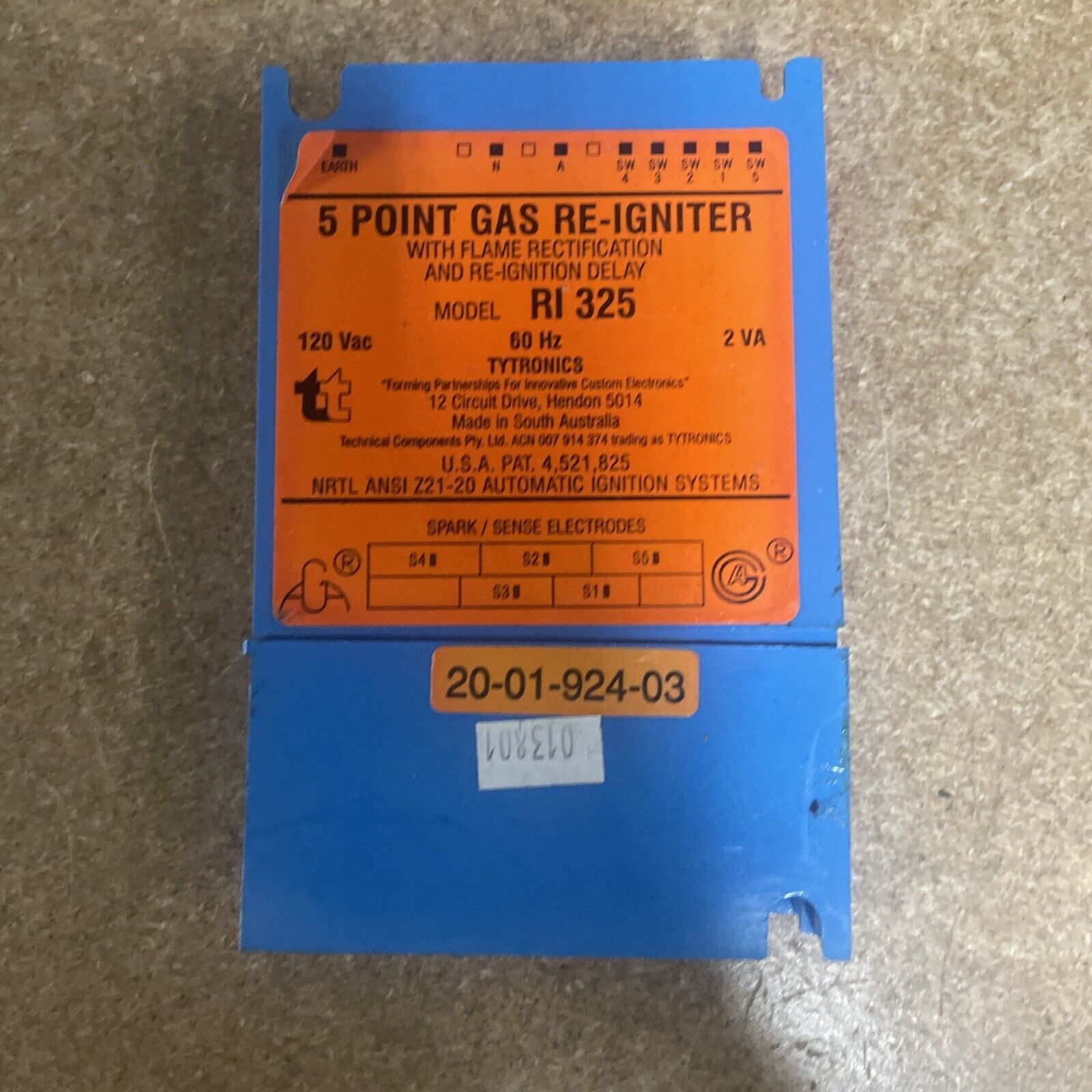 Thermador SGCS365RS cooktop 5point gas spark Reignitor 200192403