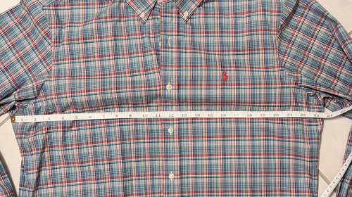 Camicia uomo Ralph Lauren elegante casual taglia L multicolore a quadri 100% cotone - Foto 10 di 13