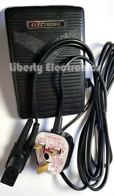Nouveau Pédale De Contrôle Au Pied Pour Machines À Coudre Singer UK CONNECTOR ! - Photo 1/3