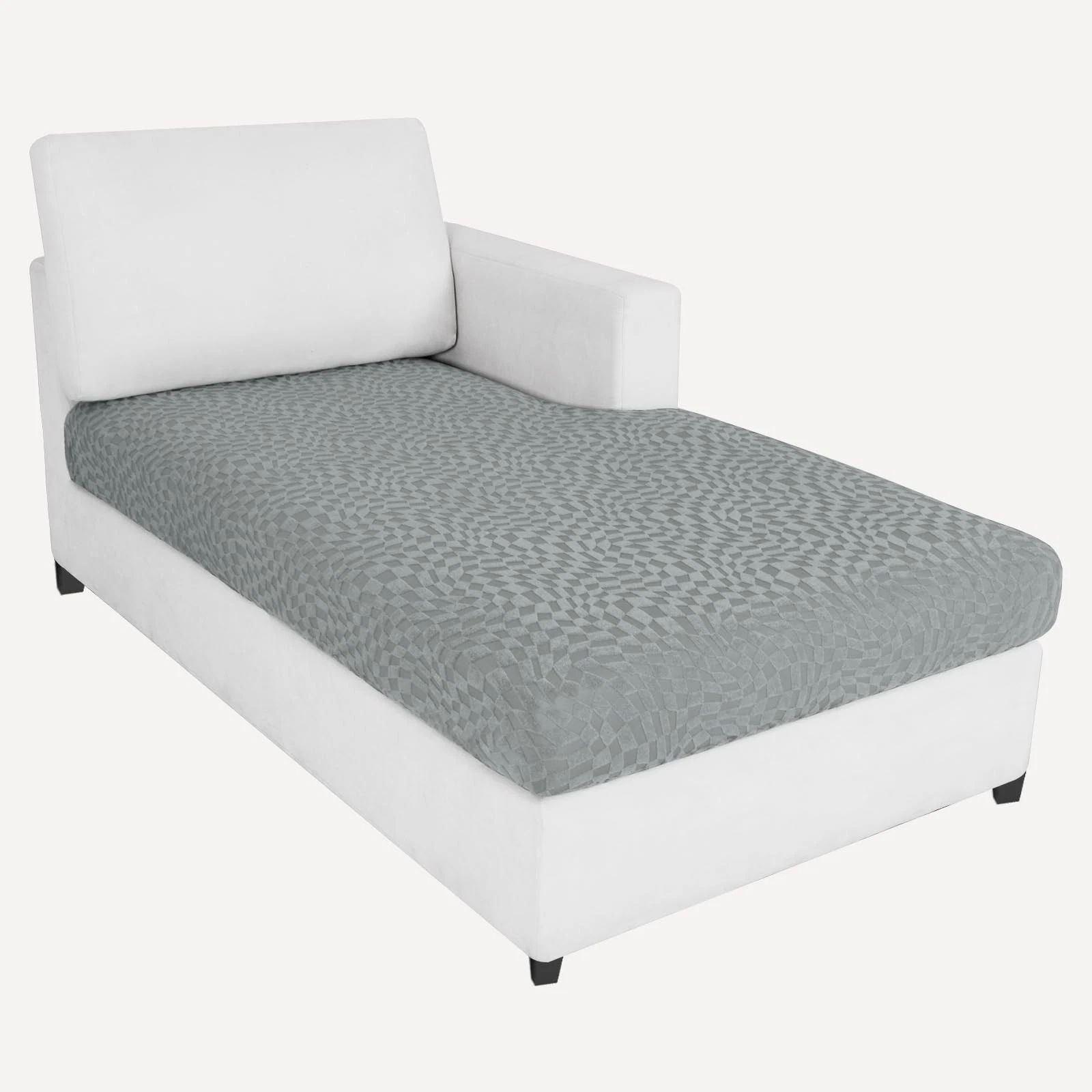 2025 Stretch Chaise Covers for Sectional Sofa, Cheap Cover, Light Grey