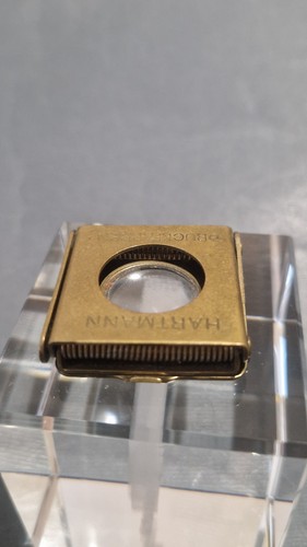 Vintage Small Brass Folding Magnifying Glass Loupe Stamped germania - Picture 10 of 13