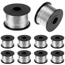 10 Rolls Rebar Tie Wire Coils 0.8mm 360ft Galvanized for Automatic Tying Machine