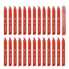 Uimoso 25-Pack 9" Bi-Metal Reciprocating Saw Blades, 14/18 TPI for Metal Cutting