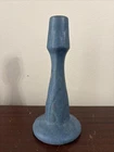 Van Briggle Pottery Candle Holder Or Bud Vase Blue 9.25 Tall