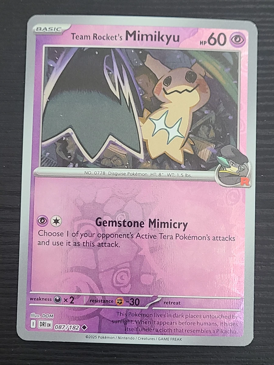 Team Rocket's Mimikyu 087/182 Sv10: Destined Rivals for sale | eBay