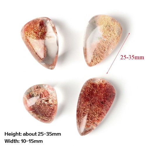 Jewelry Natural Crystal Ghost Phantom Quartz Healing Stone Gemstone Pendant - Picture 2 of 12