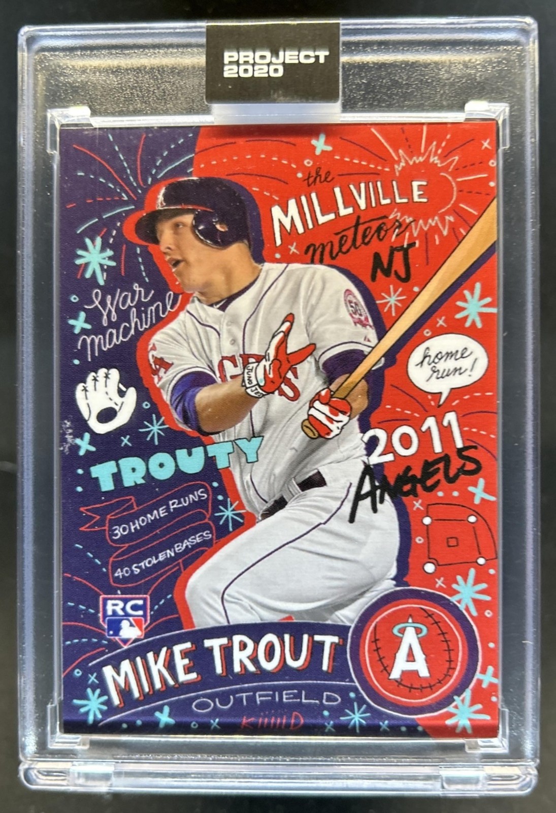 2020 Topps Project Mike Trout RC Rookie #142 Angels