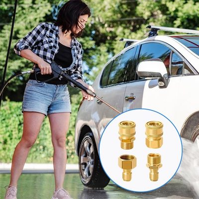 #ad #ad Pressure Washer Adapter Set M22 M22 15MM to 3 8#x27;#x27; Quick Connect 4 pack $15.15