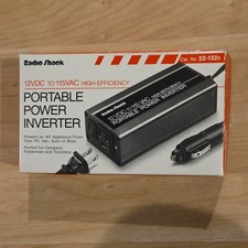 Radio Shack Modified Sine Wave Inverter 12VDC-115VAC High-Efficiency 22-132B