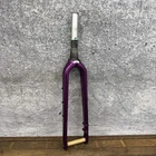Salsa Cycles Carbon 700c Fork TAPERED Steerer Disc Thru Axle Gravel Purple 600g
