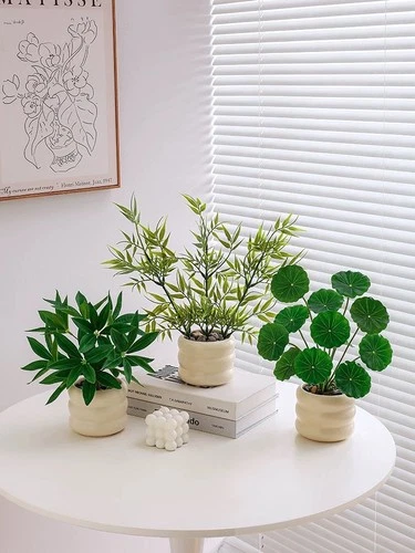 Artificial Plant Nordic Decorative Small Potted Plant for All Indoor Refreshment