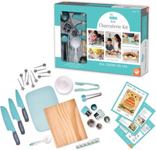 Playful Chef: Deluxe Charcuterie Kit Real Kids Cooking Set - 25 Kids Cooking Ute