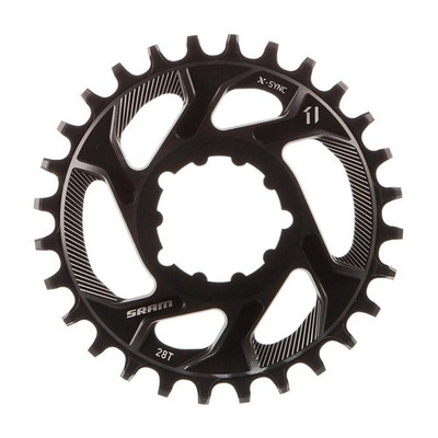 SRAM X-Sync 28T Aluminum Direct Mount Chainring for 1x11/10-Speed MTB, Black
