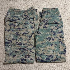 2 Marine Corps USMC Woodland MARPAT Camo MCCUU Combat Pants Trousers Small Reg