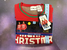 HOME ALONE Merry Christmas Ya Filthy Animal Holiday Christmas Sweater Knit LARGE