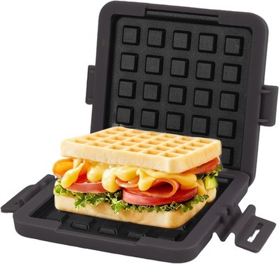 Microwave Toastie Sandwich Maker, Nonstick Plate Panini Maker, Versatile