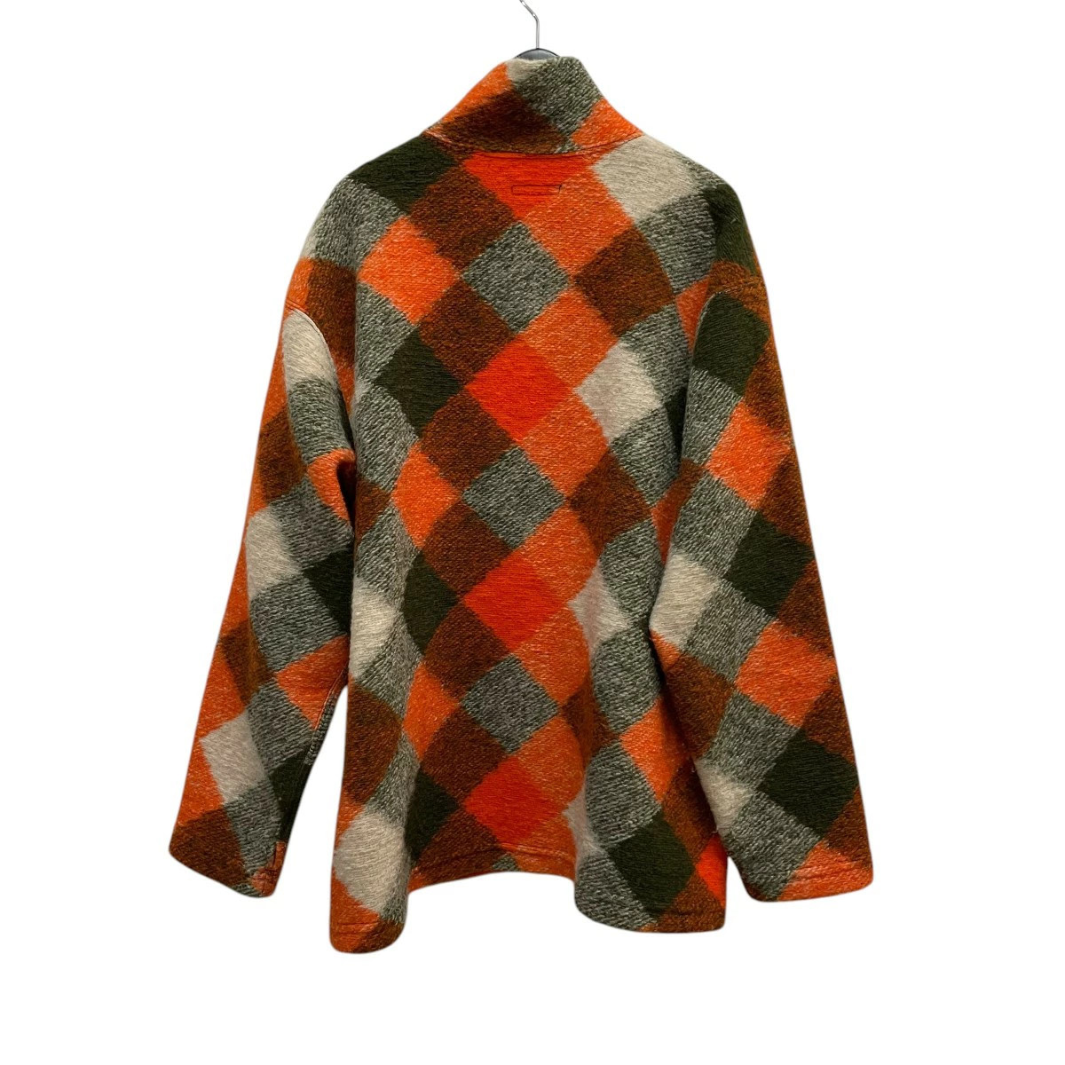 Engineered Garments Half Zip Pullover Orange Gree… - image 2