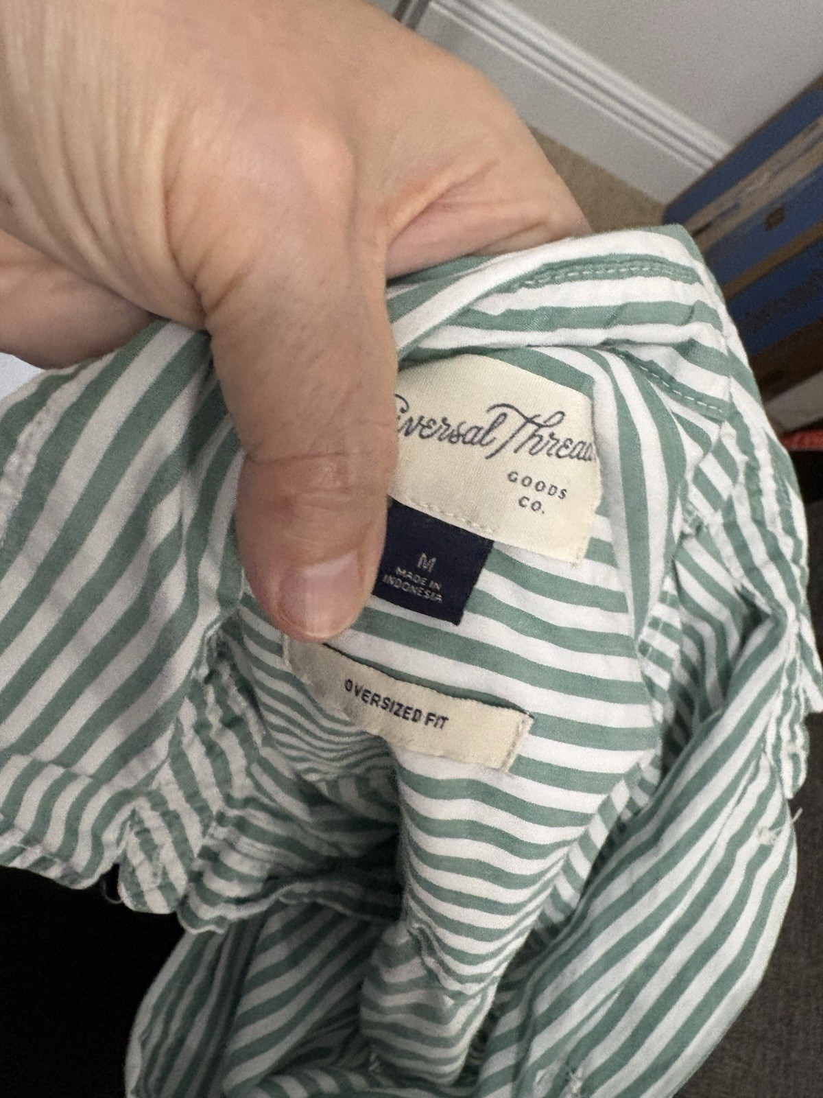 Universal Thread Goods L/S Oversized Button Down … - image 6