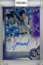 2022 Topps Bowman Curtis Mead Chrome Prospect Auto Purple /250