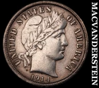 1914 Barber Dime- Extra Fine- Scarce Better Date- No Reserve #J8952