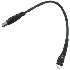 20cm USB Type A Male To Motherboard 9 Pin Header Adapter Data Cable Computer
