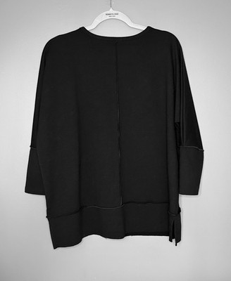 D＊＊様 Spanx Shirt Womens M Black Dolman 3/4 Slv Perfect Length Tunic Top