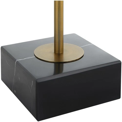 Uttermost 18087 Realm 21-1/2" Tall Glass and Metal Abstract Table - Black - Picture 3 of 5