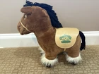 Vintage Cabbage Patch Kids Show Pony Plush Horse 1984 Stuffed Animal Western 15”