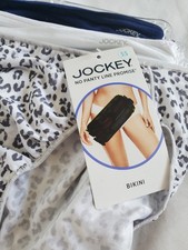 3 pack Jockey sz 5/S bikini panties- 2 solid 1 print-no panty line promise