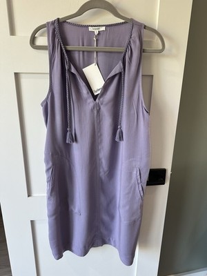 Splendid NWT Jennifer Sleeveless Dress Lavender Size Medium Pockets MSRP $158