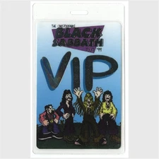 Black Sabbath 1999 Concert Laminated Backstage Pass Reunion Tour VIP